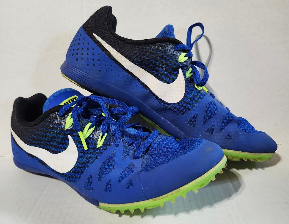 Nike Rival M Mens Size 10 Track Field Racing Spikes Blue Volt 806555-413